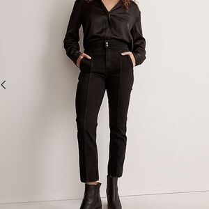 Madewell Perfect Vintage Jeans Size 28 Tuxedo Edition True Black Wash Stretch